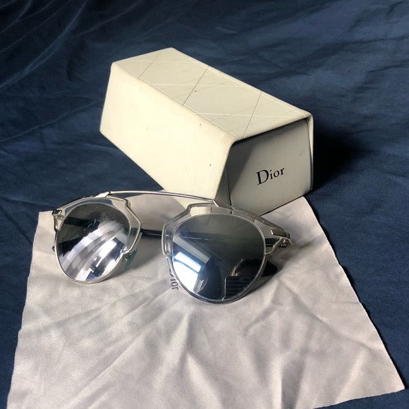 Dior So Real Silver Mirror Sunglasses - Picture 2 of 7